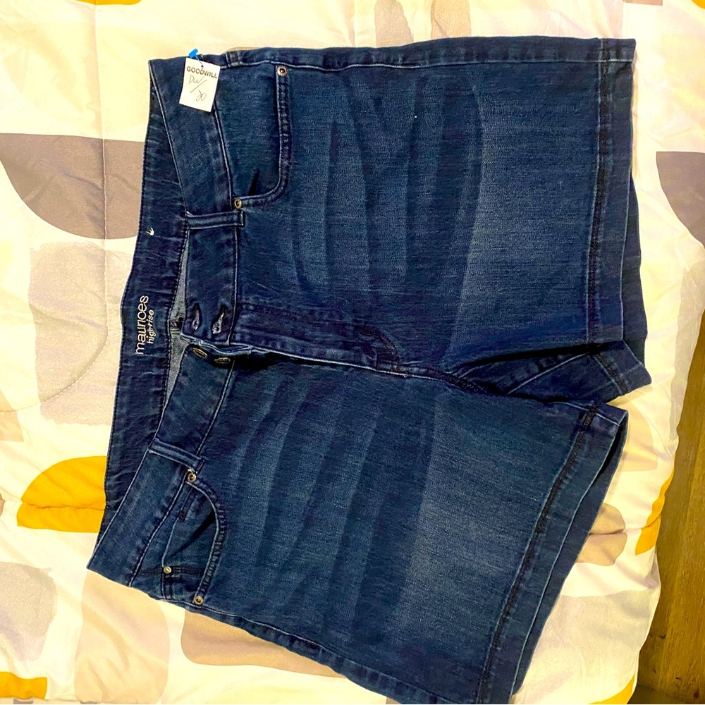 -JUST IN TIME FOR SUMMER-  dark wash shorts